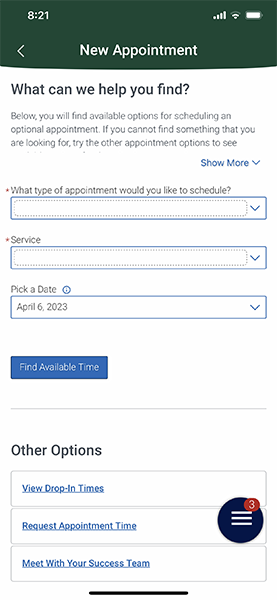 Schedule Tutoring App Step 3
